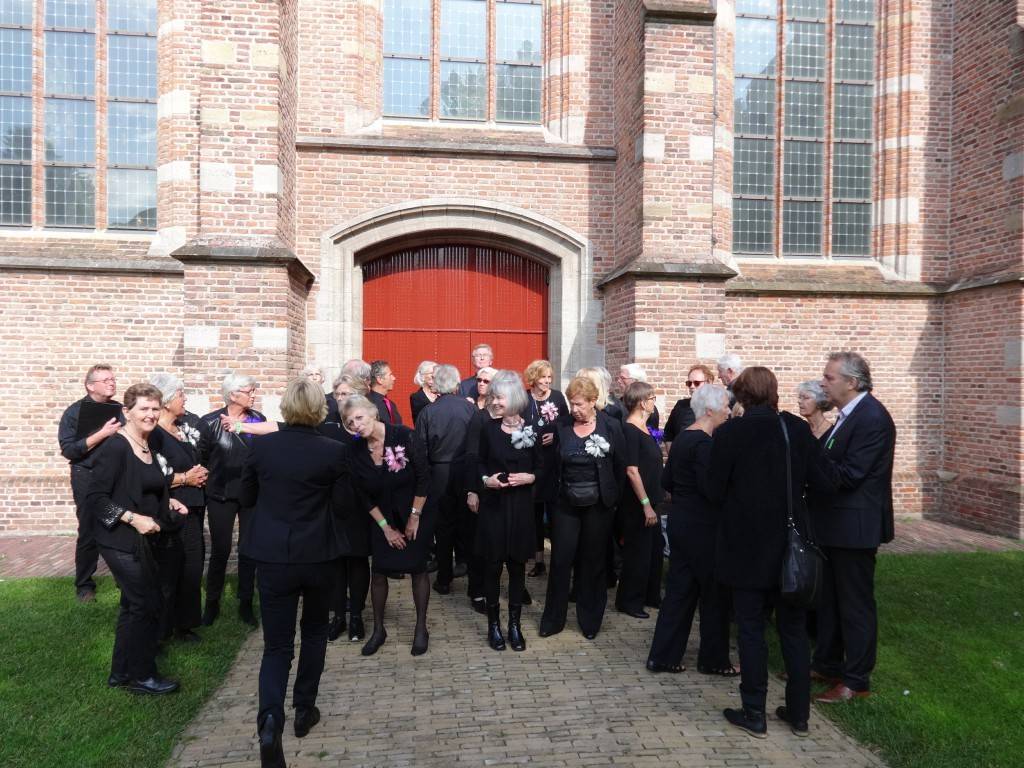 Opstellen voor de Grote Kerk